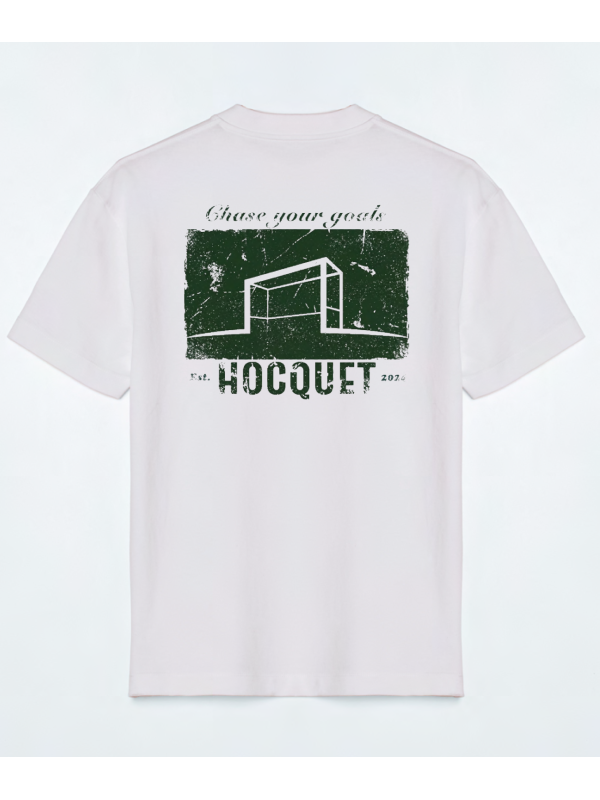 Hocquet Tee Chase your goals cream LTD back