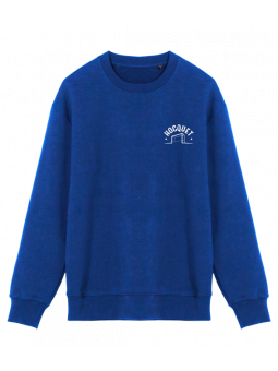 Sweat unisexe Hocquet en coton bio, broderie "GOAL" sur la poitrine – fabriqué en Europe