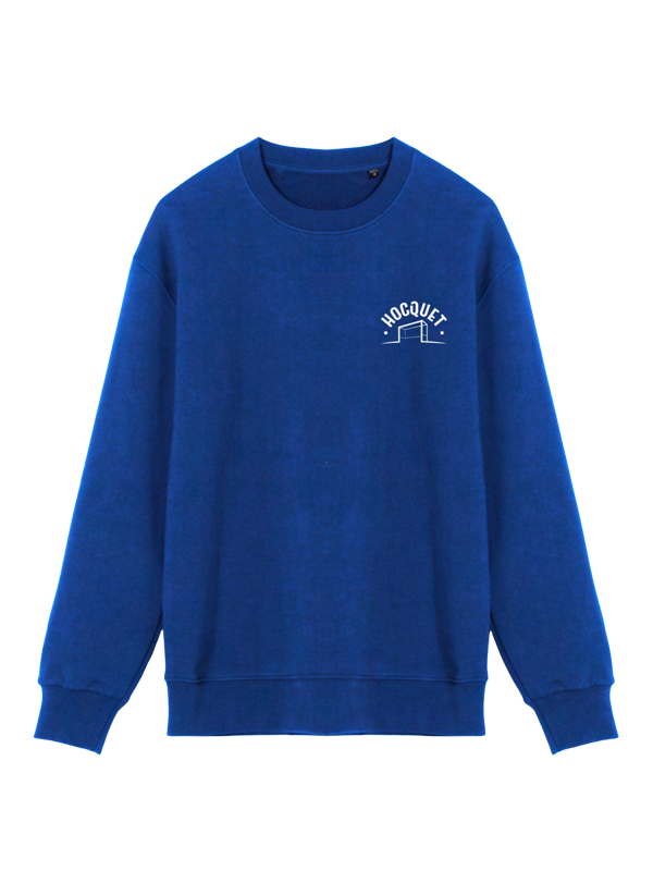 Sweat unisexe Hocquet en coton bio, broderie "GOAL" sur la poitrine – fabriqué en Europe