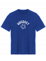T-shirt bleu royal Hocquet avec logo crosses de hockey