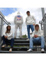 Crèmekleurige HOCQUET hoodie met groot sunset hockeydesign op de rug gedrukt. Crèmekleurige HOCQUET hoodie met groot sunset hockeydesign op de rug gedrukt.