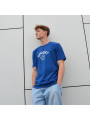 T-shirt bleu royal Hocquet avec logo crosses de hockey